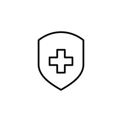 Health insurance icon vector for web and mobile app. Insurance document sign and symbol