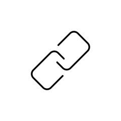 Link icon for web and mobile app. Hyperlink chain sign and symbol