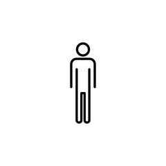 Fototapeta na wymiar Man icon for web and mobile app. male sign and symbol. human symbol