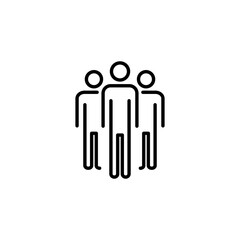 People icon for web and mobile app. person sign and symbol. User Icon vector