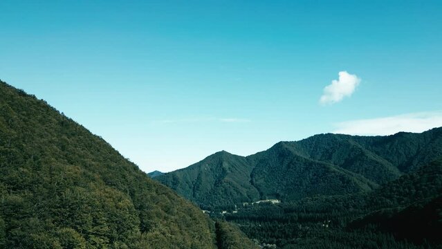 日本の山の風景