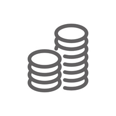 coin pile icon. perfect for web design or payment applications. Simple vector illustration.