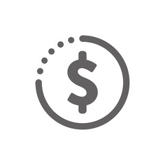 Obraz premium transaction loading icon. perfect for web design or payment applications. Simple vector illustration.