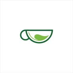 drink logo vector herbal template