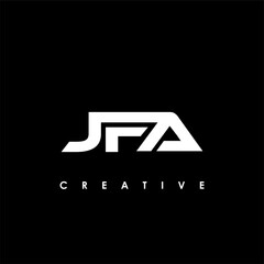 JFA Letter Initial Logo Design Template Vector Illustration
