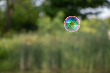 soap bubble in the sky