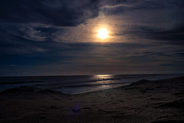 Obraz premium Dark night in beach