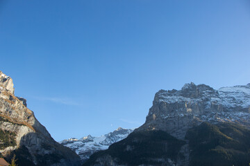 Fototapeta na wymiar Mountain view in Grindelwald, Switzerland