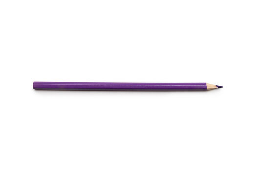 isolated sharpened pencil on white background, office supplies tools
