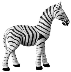 Fototapeta na wymiar Toy zebre for decorative