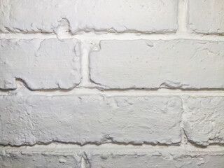 white brick wall. brick wall texture.