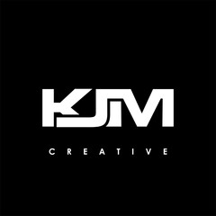 KJM Letter Initial Logo Design Template Vector Illustration