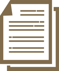 brown document paper icon