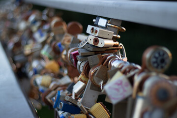 Padlocks on a Bridge