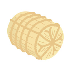 Vector illustration of bales of rice.