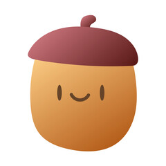 Autumn animal cartoon characters for content online or web, banner and template, Simple cartoon flat style. illustration 