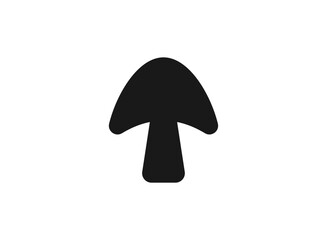 Mushroom vector icon. Mushroom icon illustration isolated vector sign symbol.