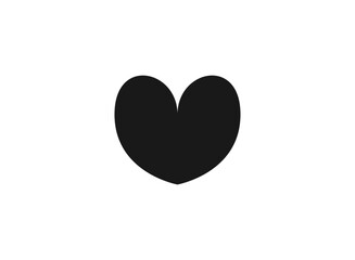 heart icon with simple design on white background.