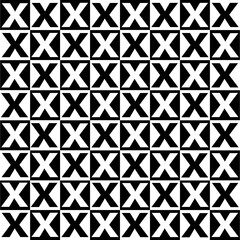 Vector seamless texture. Modern geometric background. Monochrome repeating pattern