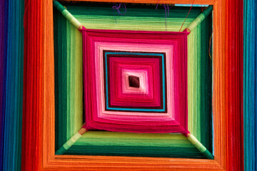 Design template with ethnic ornament . Tribal vector seamless colorful pattern. Abstract geometric design element.