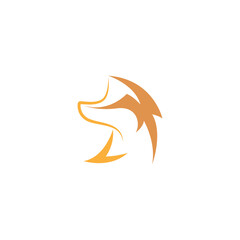 Obraz premium Fox icon logo design