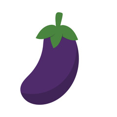 Eggplant vegetable  .isolated background , illustration 