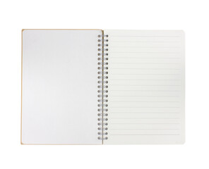 Brown Notebook Isolated on white background
