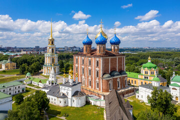 The Kremlin is the most popular touristic destination in Ryazan, Russia.