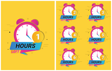 Time countdown vector art, icons, and graphics