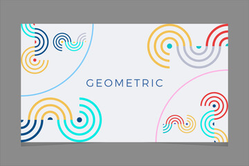 Modern white abstract geometric web desktop wallpaper