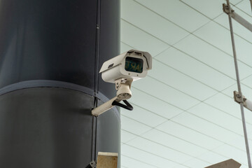 CCTV camera install inside the building