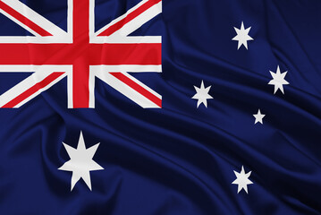 Australia National Flag Waves