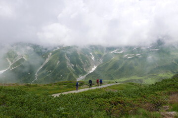 Murodo is at 2,500 m, this is the highest point on the Tateyama Kurobe Alpine Route. There are many places that you can take a walk to, such as Mikurigaike.