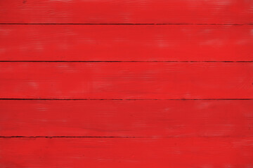 Red wooden planks