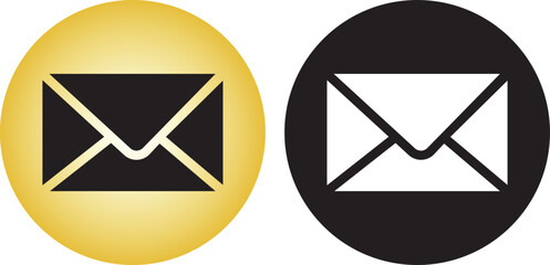 message icon vector, contact message send letter isolated flat