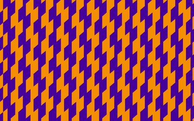 Simple futuristic orange and violet zigzag pattern background. Colorful cartoon illustration background design.