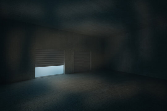 Shutter opening in dark room