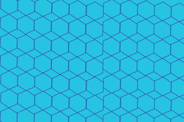 Fototapeta na wymiar pattern with blue hexagons