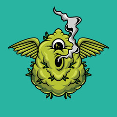 Marijuana Weed Smoke Cartoon