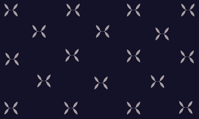 vector pattern flowers on a blue background