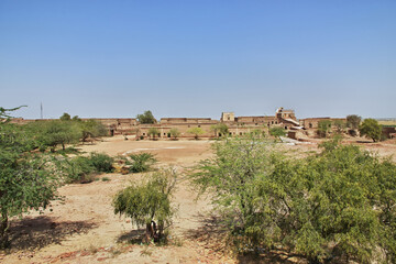 Fototapeta na wymiar Derawar fort in Ahmadpur East Tehsil, Punjab province, Pakistan