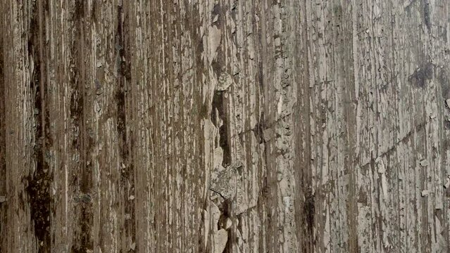 Aerial top down of The flysch route rock shape formation due to sea erosion, famous travel trekker holiday destination 