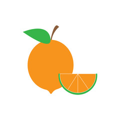ORANGE icon logo vector design template