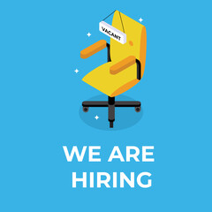 Business hiring and recruiting isometric 3d flat vector illustration concept for banner, website, landing page, ads, flyer template, etc