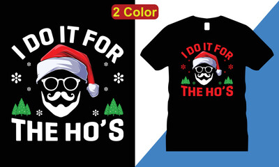 Christmas Graphic T-shirt Design Vector. santa, merry, sweater, ugly, pattern, gift, card, party,