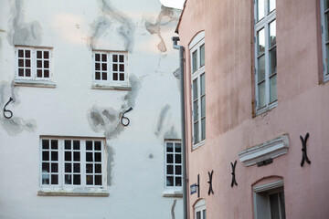 Old house in the streets of Tønder in Denmark