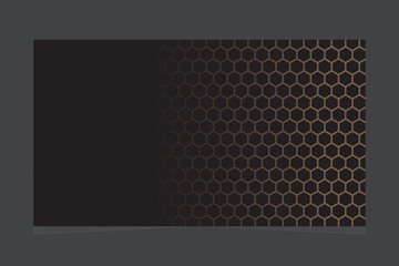 Simple abstract black 3d honeycomb web background design