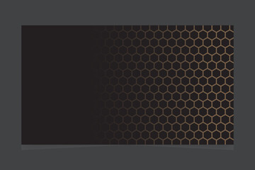 Simple abstract black 3d honeycomb web background design