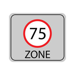 a vector in the form of an icon or symbol of a traffic sign