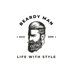 Beard Man Logo